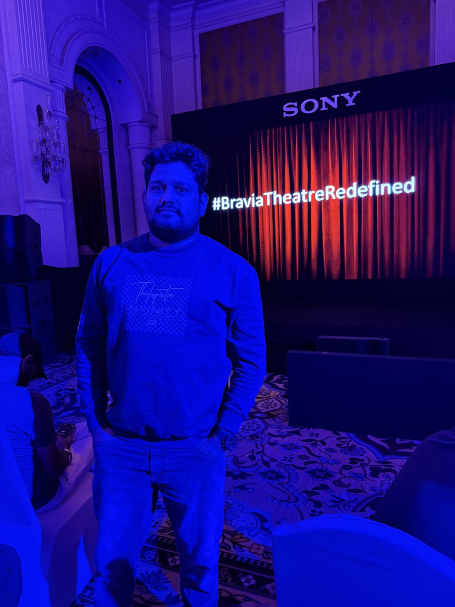 At Sony event 😍
#BraviaTheatreRedefined 👌
<a href="/Sony/">Sony</a>