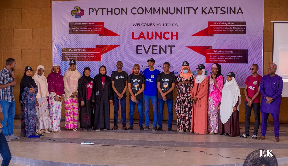 PythonKatsina's tweet image. A big thank you to all of our volunteers 🥳💐🎊🐍👏👏