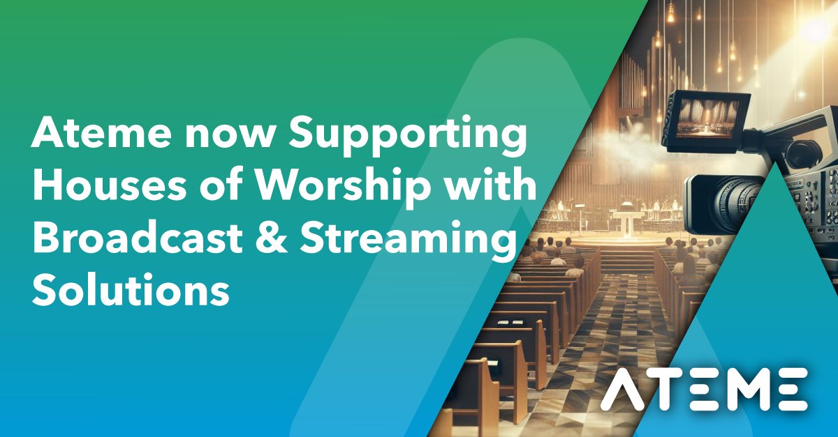 ateme_x's tweet image. Many churches want to reach more people, but their tools weren’t built for ministry.

🎥 #Ateme makes video simple: ✅ Easy for small teams ✅ Built for livestream &amp;amp; on-demand ✅ Scales from local to global ✅ Friendly pricing

👉 [Ihttp://bit.ly/44rxE8f]
#WorshipTech