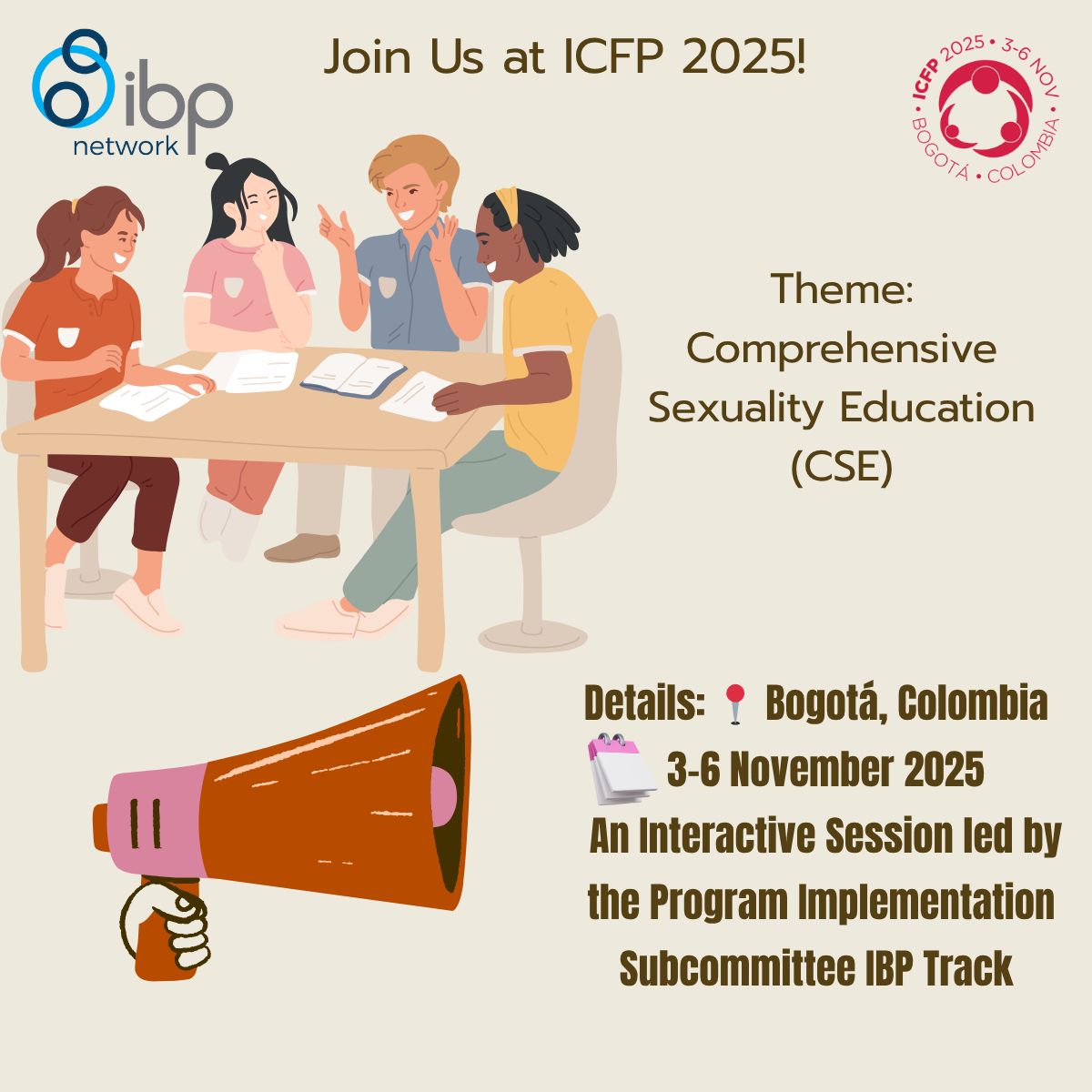 Proud to be part of the ICFP 2025 IBP Track! Join CCC-I in Bogotá for a bold Knowledge Café on CSE youth-led, grounded in real-world practice, and driven by collaboration. Led by Dr. Rumana Jahan, it's about learning, unlearning &amp; action. 
#CCCI #ICFP2025 #SBC <a href="/ibp_network/">@IBP_network</a>