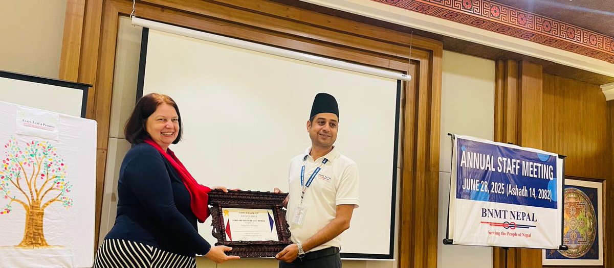 Many congratulations to our colleagues, Bivechana Pandey and Dipendra Panday on being recognized as Best Employees of the Year at the All-Staff Meeting 2025! Cheers to you both!👏👏