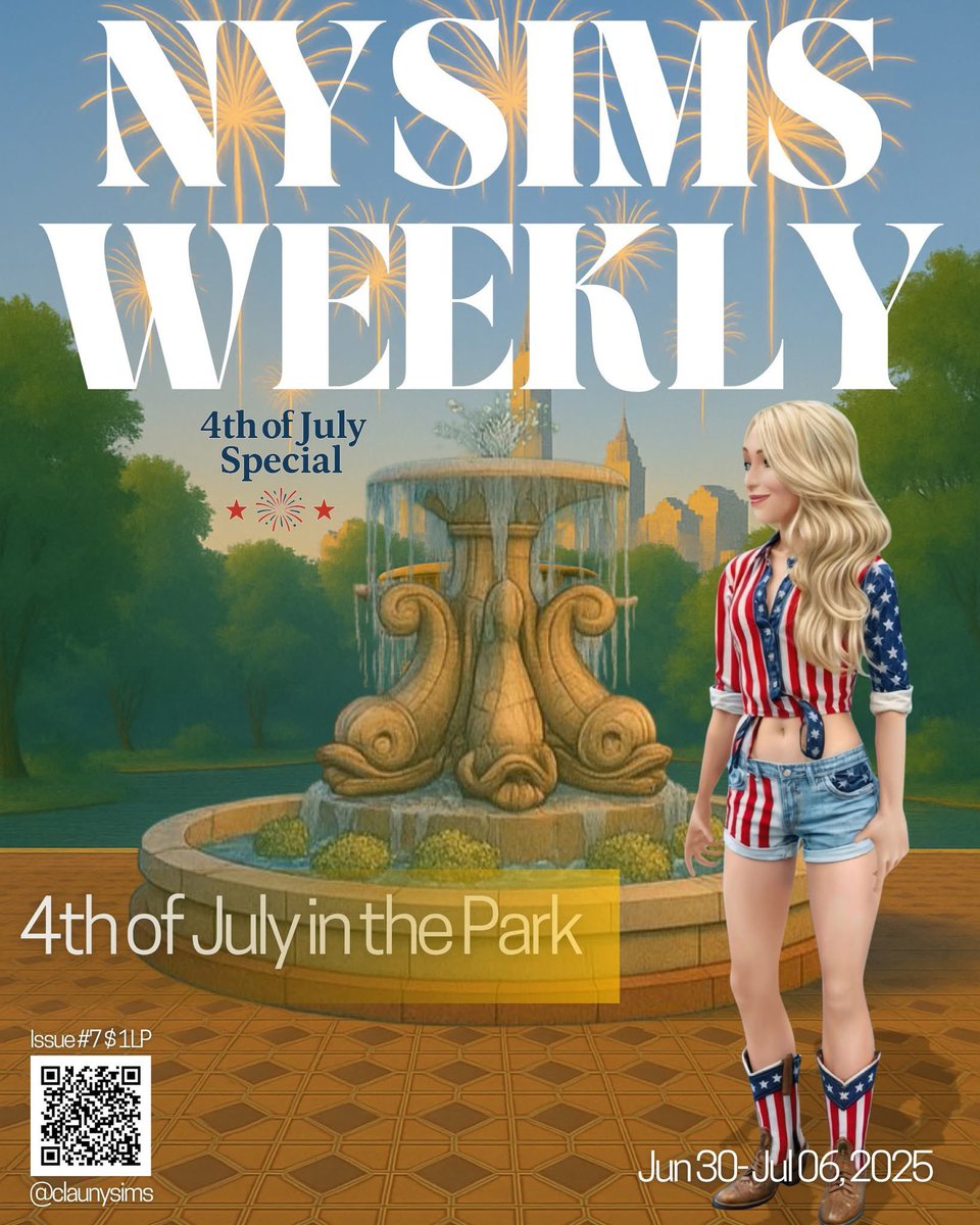 The city is dressed in stars, silence, and celebration!
Our 4th of July Special Edition is live!
Dive into the festive vibe at NYSims with patriotic looks, summer gatherings, photo booths, postcards, and a tribute to our beloved Blue Liberty Fountain.
It’s more than fireworks —