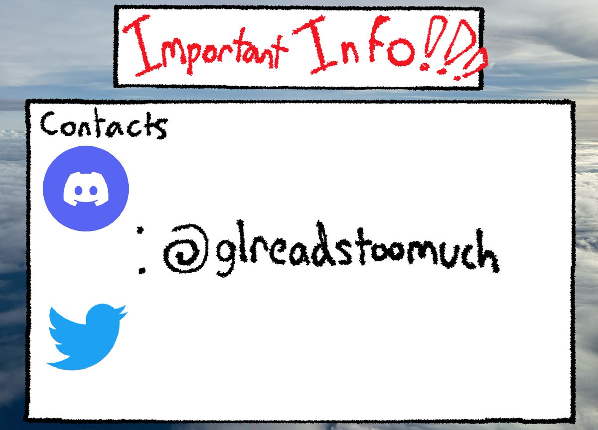 glreadstoomuch's tweet image. Hihi! (The swirly sign is an @ btw )
Commisions are UP!!!!!