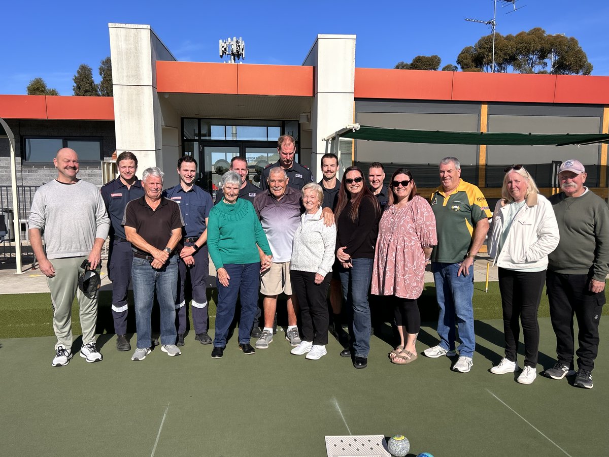 Ambulance Victoria (@ambulancevic) on Twitter photo A regular Friday game of lawn bowls took a shocking turn for 80-year-old George Lucas last year when he went into cardiac arrest on the green.
More: bit.ly/44rJOOn A regular Friday game of lawn bowls took a shocking turn for 80-year-old George Lucas last year when he went into cardiac arrest on the green.
More: bit.ly/44rJOOn