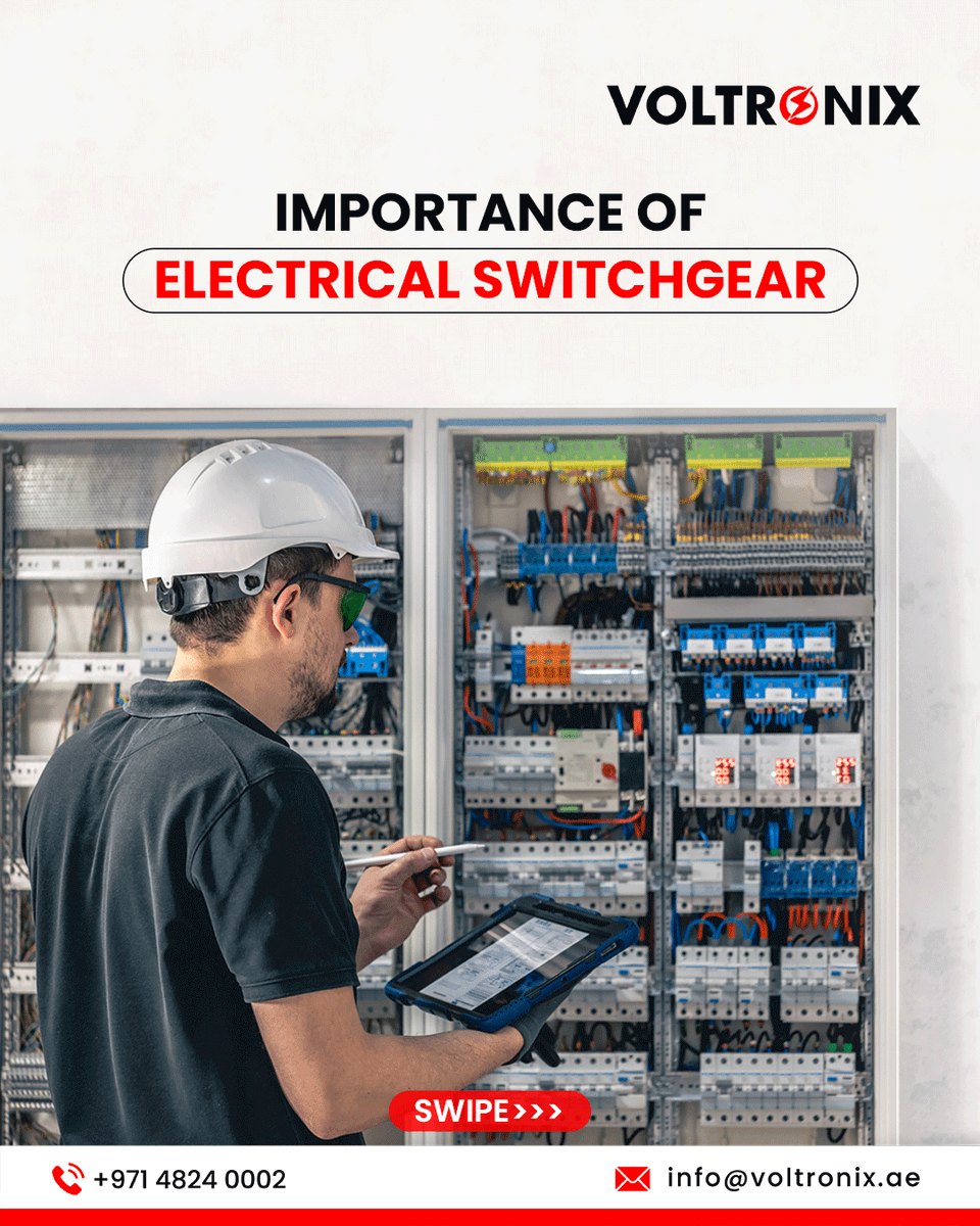 nstsllc's tweet image. Voltronix offers engineered solutions for complete control, protection, and compliance ✅—designed for Dubai’s evolving infrastructure 🌆
📞 Contact us today 

#Voltronix #SwitchgearSolutions #ReliablePower #ElectricalSafety #SmartInfrastructure #MEPExperts #PowerUpDubai