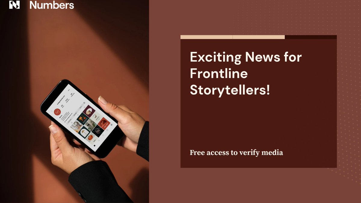 Probiduc01's tweet image. Excited about @numbersprotocol&apos;s ProofSnap Support Program! Free access for frontline storytellers to verify media with C2PA &amp;amp; blockchain tech. Combat misinformation in conflict zones—apply now! numbersprotocol.io/blog/proofsnap…

#NumbersProtocol $NUM #ProvenanceTool #ProofSnap #Blockchain