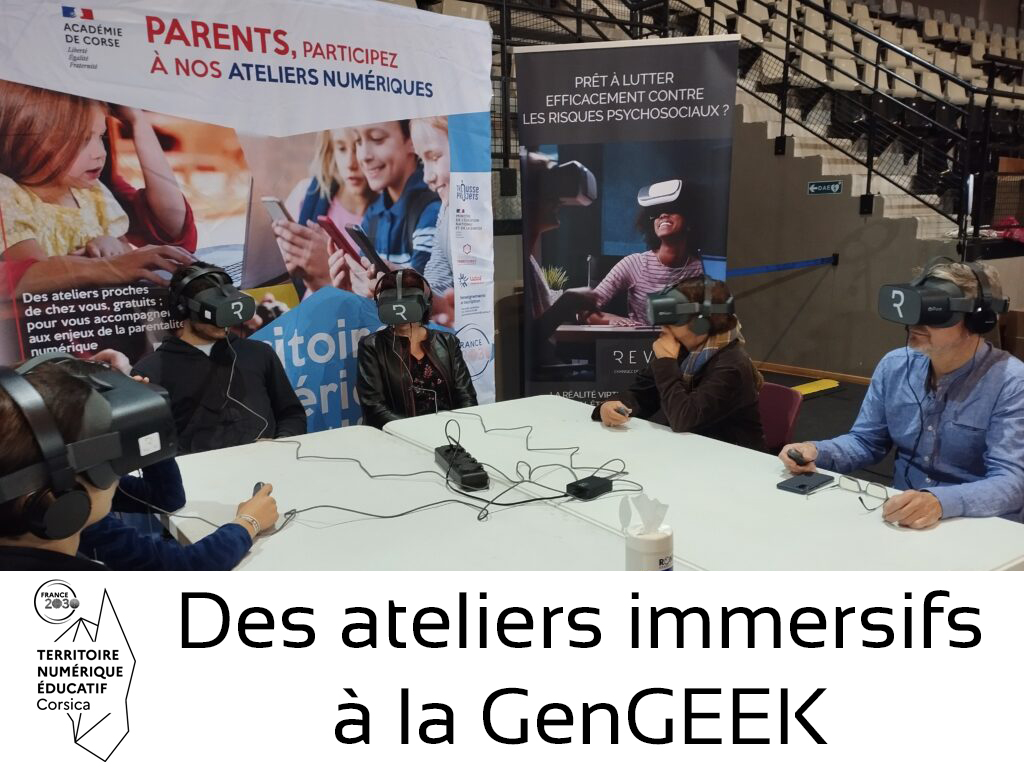 🎯Ateliers immersifs pour parents &amp; élèves.
✨#UDAF2A &amp; DRANE ont proposé des #ateliers robotiques et une sensibilisation immersive sur le thème du cyberharcèlement.
📅GenGEEK 29&amp;30 mars 2025.
🔗sites.ac-corse.fr/tne2a/des-atel…
🔍<a href="/accorse/">Académie de Corse</a> #Parentalité #TNECorse #TNE