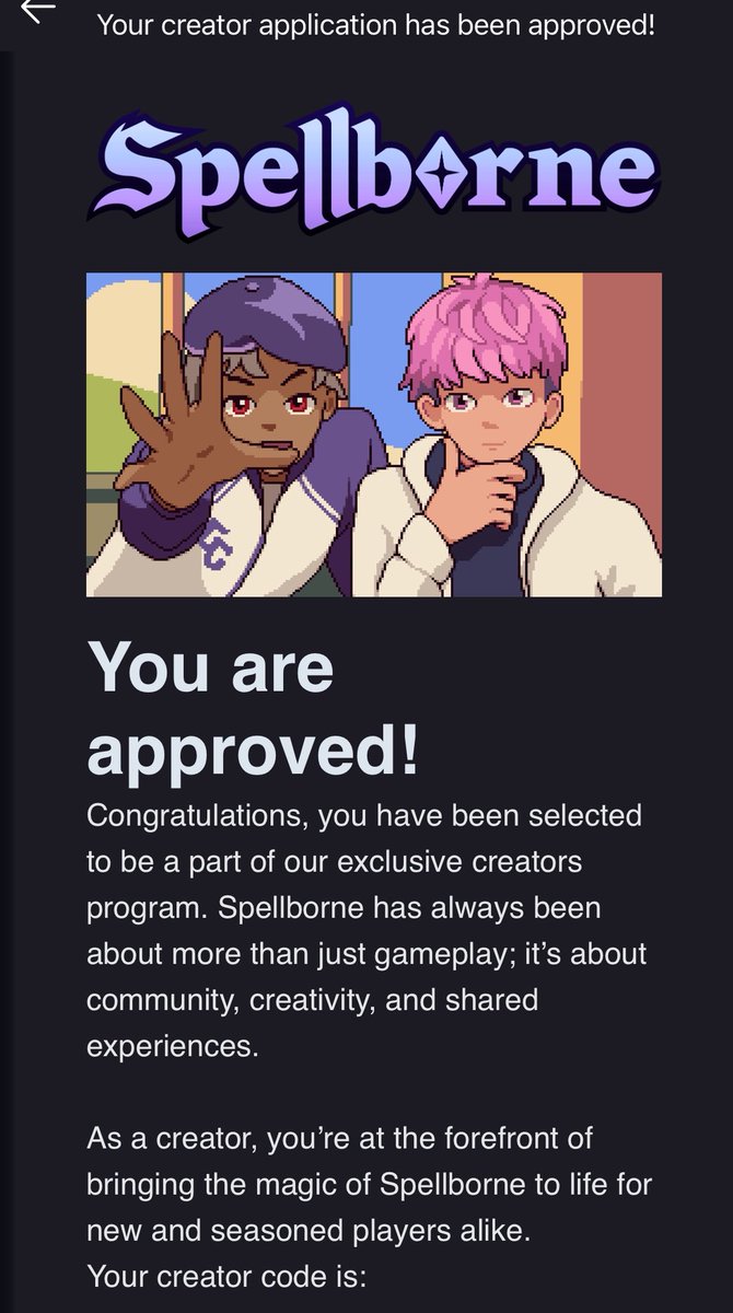 0xLiquidated0x's tweet image. I just finished my exam. It went good I would say. thanks for believing in me 💙

But I got good news. I got approved as content creator for @spellbornegame 

Thank you guys for supporting me and big thanks to spellborne