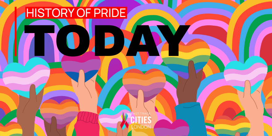 londonftci's tweet photo. #PrideMonth reflections:
📅 Today: Progress & Pride
🎉London has more than met the UNAIDS 95-95-95 goals
💓97% diagnosed, 98% on treatment, 98% undetectable
🌈 We stand together with those who fought to get us here
#HIVAware #FastTrackCities #PrideHistory https://t.co/X52i7sRBSN