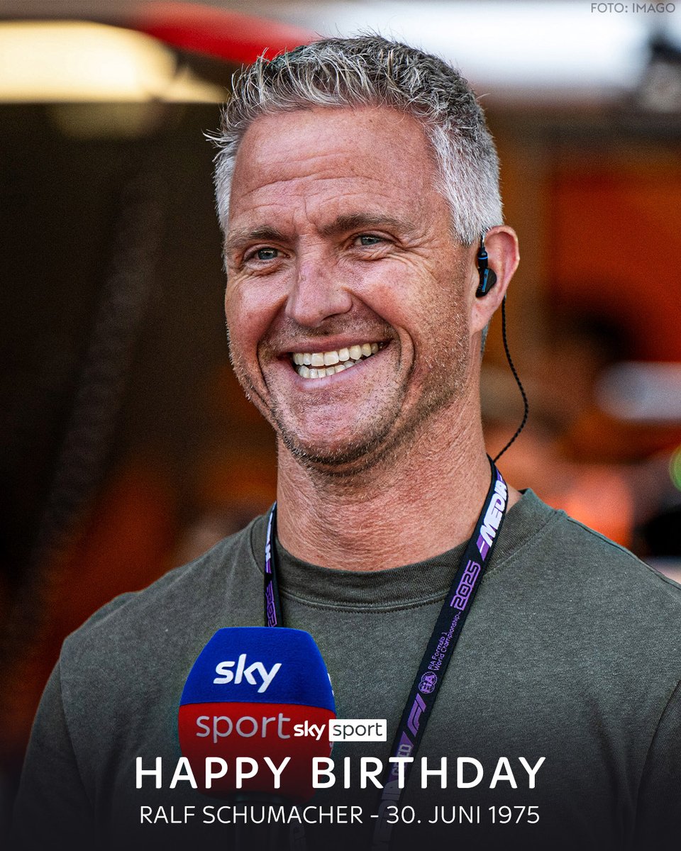 Alles Gute zum 50. Geburtstag, lieber Ralf! 🎁 🥳  

#SkyF1 #F1 #Formel1 #RalfSchumacher #Birthday