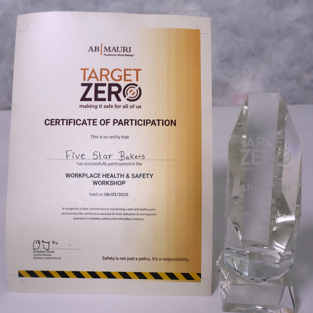 MauriBaking's tweet image. To mark Health &amp;amp; Safety Week, AB Mauri Lanka celebrates the Target Zero Safety Award 2023/24!

 96% on Project SAFE
 50%+ safety training
 100% report closures
Active team &amp;amp; community programs

#ABMauriLanka #TargetZero #WorkplaceSafety #ZeroAccidents #FoodIndustry