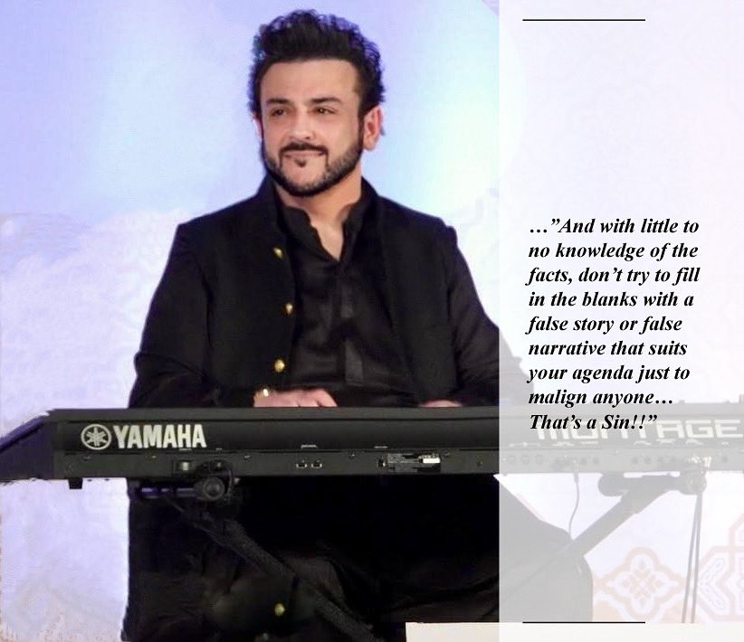 AdnanSamiLive's tweet image. …”And with little to no knowledge of the facts, don’t try to fill in the blanks with a false story or false narrative that suits your agenda just to malign anyone…
That’s a Sin (Not that you care in the slightest)!!”