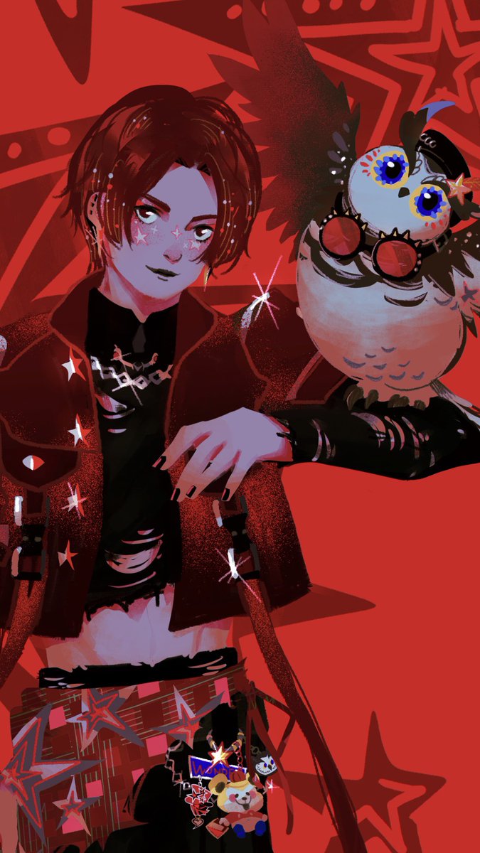 peacknoir's tweet image. 蓮蓮 x 渚⭐️❤️‍🔥
自己給他們畫服
#p5x #Persona5ThePhantomX 
#女神異聞錄夜幕魅影 #Persona5X