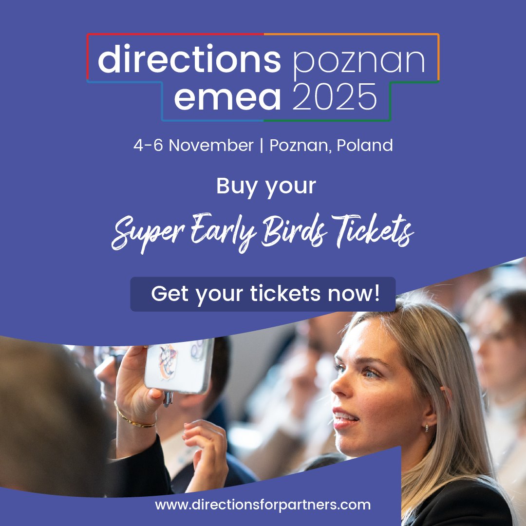 DirectionsEMEA's tweet image. 📅 Today is the last day to get your Super Early Bird ticket for #EMEA2025 – only 1,099 EUR!
🇵🇱 Directions EMEA 2025 | 4–6 November | Poznan, Poland
🎟️ Secure your spot now: directionsforpartners.com/emea2025

#DirectionsforPartners #BusinessCentral #msdyn365bc