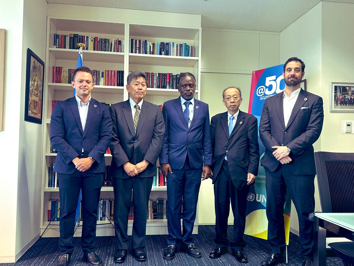 tmarwala's tweet photo. We were pleased to receive a courtesy call from Mr. Sagisaka, the new Managing Director of JFUNU, accompanied by Mr. Ishino, the outgoing Managing Director. We thank Mr. Ishino for his contributions and warmly welcome Mr. Sagisaka to his new role. #JFUNU #LeadershipTransition #CourtesyCall #UNU