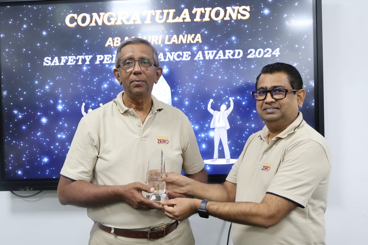 MauriBaking's tweet image. To mark Health &amp;amp; Safety Week, AB Mauri Lanka celebrates the Target Zero Safety Award 2023/24!

 96% on Project SAFE
 50%+ safety training
 100% report closures
Active team &amp;amp; community programs

#ABMauriLanka #TargetZero #WorkplaceSafety #ZeroAccidents #FoodIndustry
