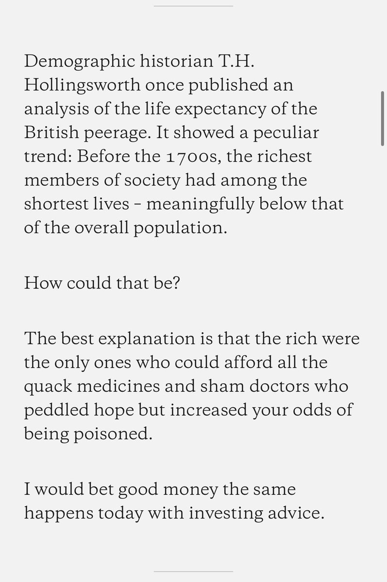 Morgan Housel's anecdotes are another level.