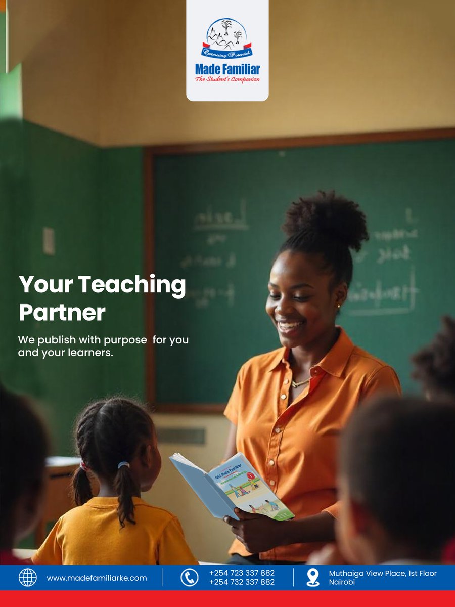 Madefamiliar's tweet image. Tired of searching for effective teaching materials? Made Familiar teachers guides are published with purpose for you and your learners. Simplifies complex ideas and present them in a way that truly clicks. Contact us or visit our website to explore our range

 #teachersguide #ke