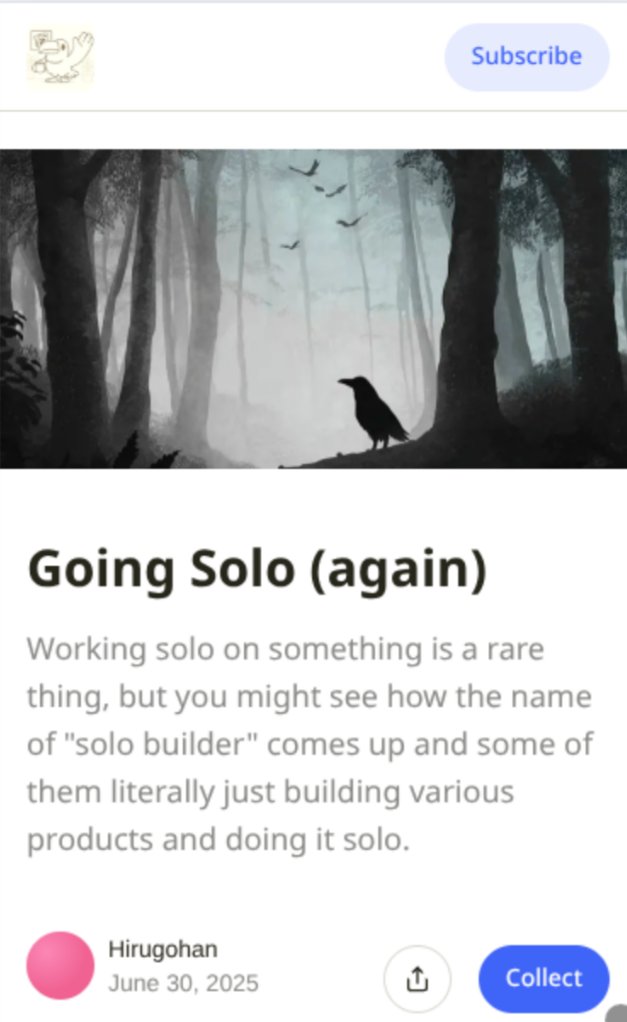 0xhirugohan's tweet image. published a new article on @paragraph_xyz about life decision on going solo again

added a visual a bit from @nijijourney 
article link provided below