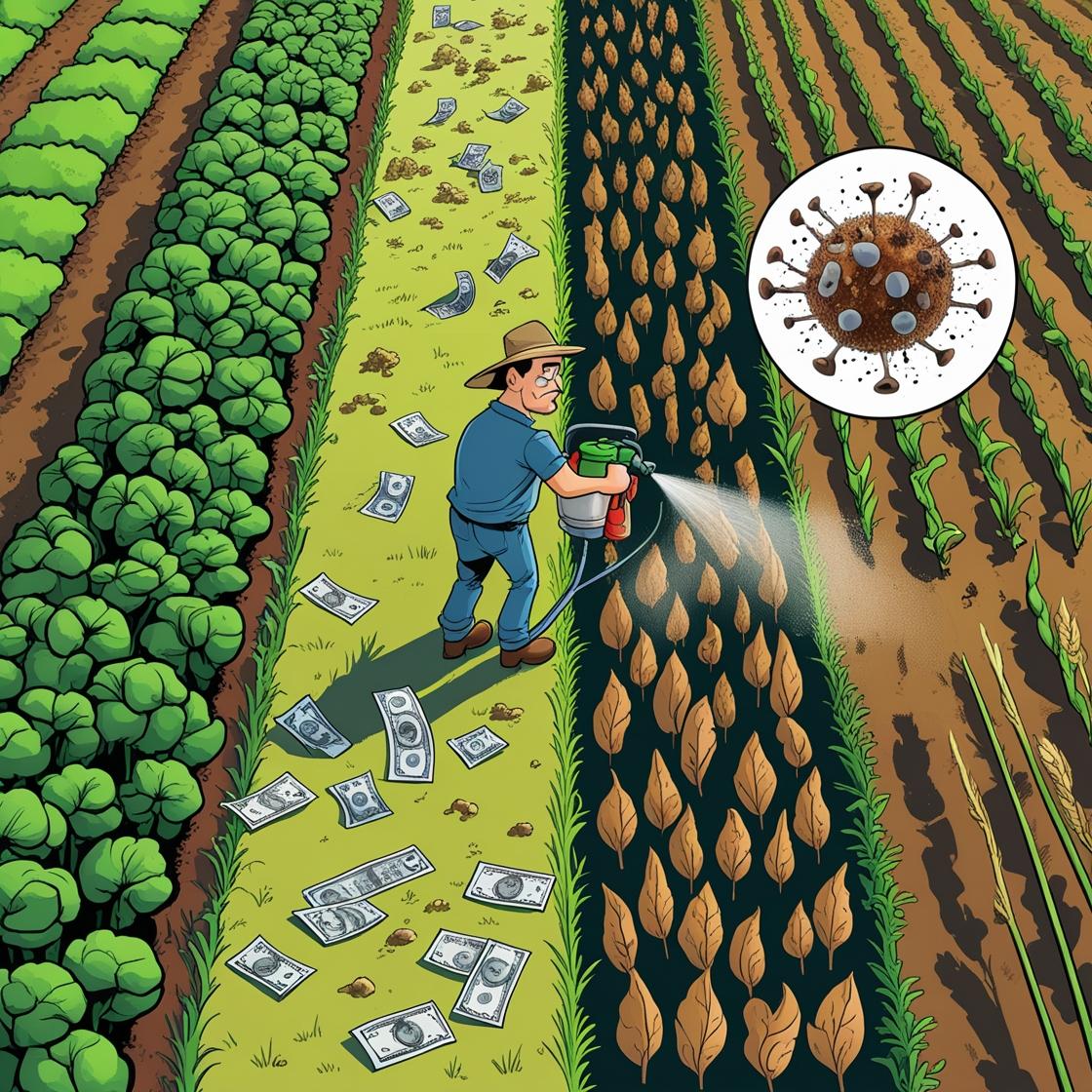 Our New paper is out!
 "The cost of fungicide resistance evolution in multi-field plant epidemics" in <a href="/PLOSSustain/">PLOS Sustainability and Transformation</a>
by <a href="/MikabAley/">Alexey Mikaberidze</a> , <a href="/GokhaleCS/">Chaitanya Gokhale</a> , Maria B Ribera <a href="/prateek0990/">Prateek Verma</a> 
We explore the economic cost of resistance evolution and its implications. 🌱🧪📉👇
doi.org/10.1371/journa…