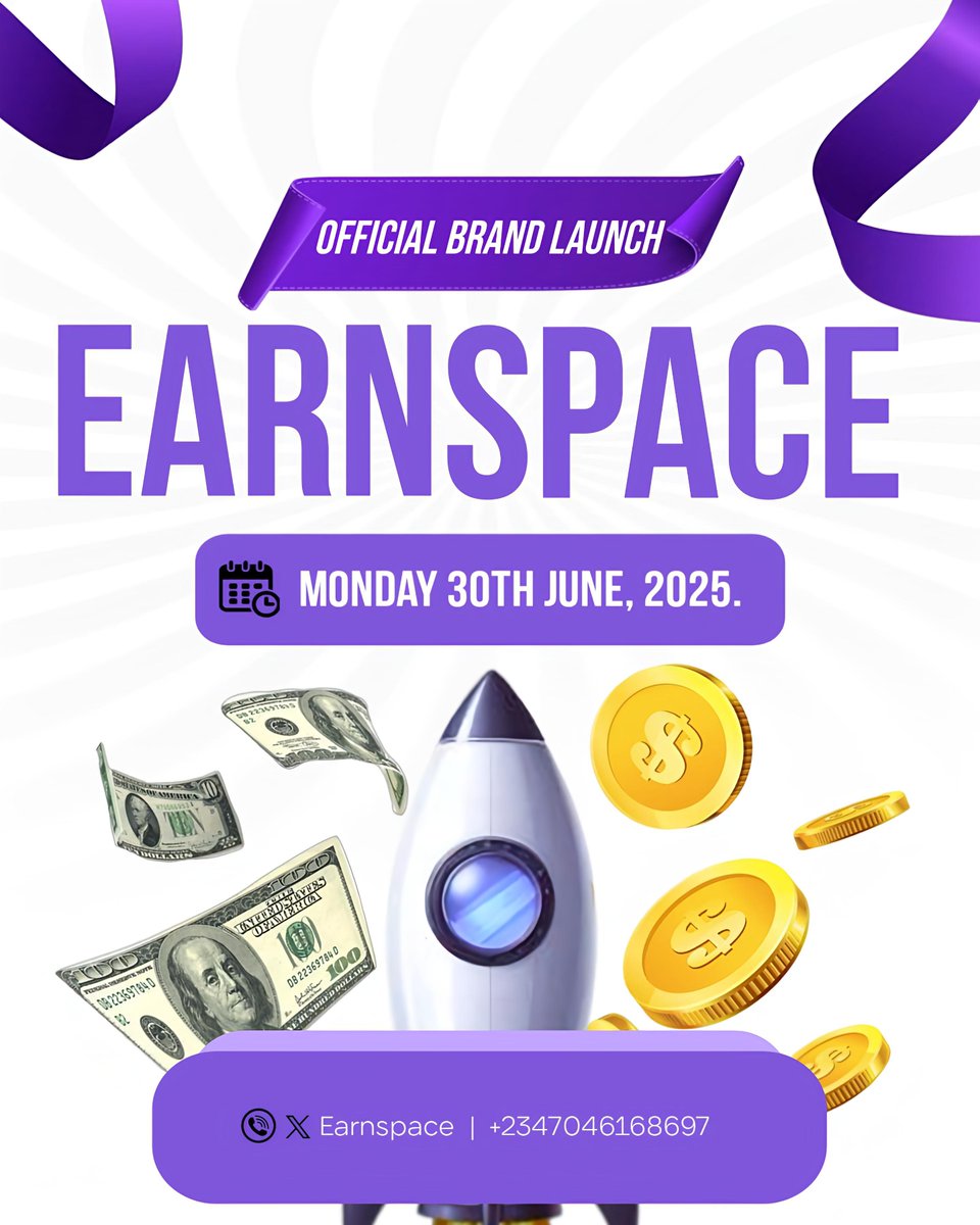 Earnspace1's tweet photo. It’s happening today! 🚀
Something that will change how you earn online is happening today.
Stay close.
You don’t want to miss this. 👀💼💵
Earnspace is powered by AdtechGlobal. 🌱
#Earnspace #AdtechGlobal #SideHustle #SomethingBigIsHere https://t.co/yL0drmSJcI