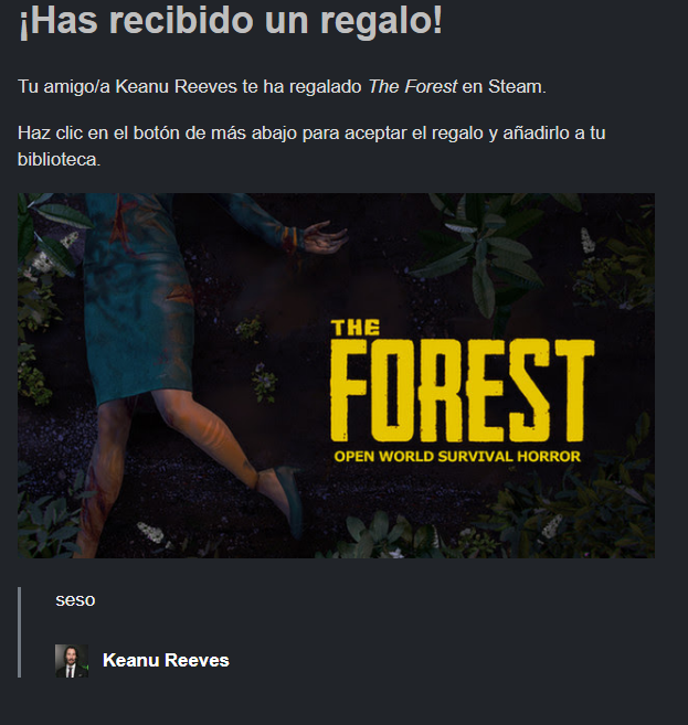 Gracias Keanu, te quiero mucho