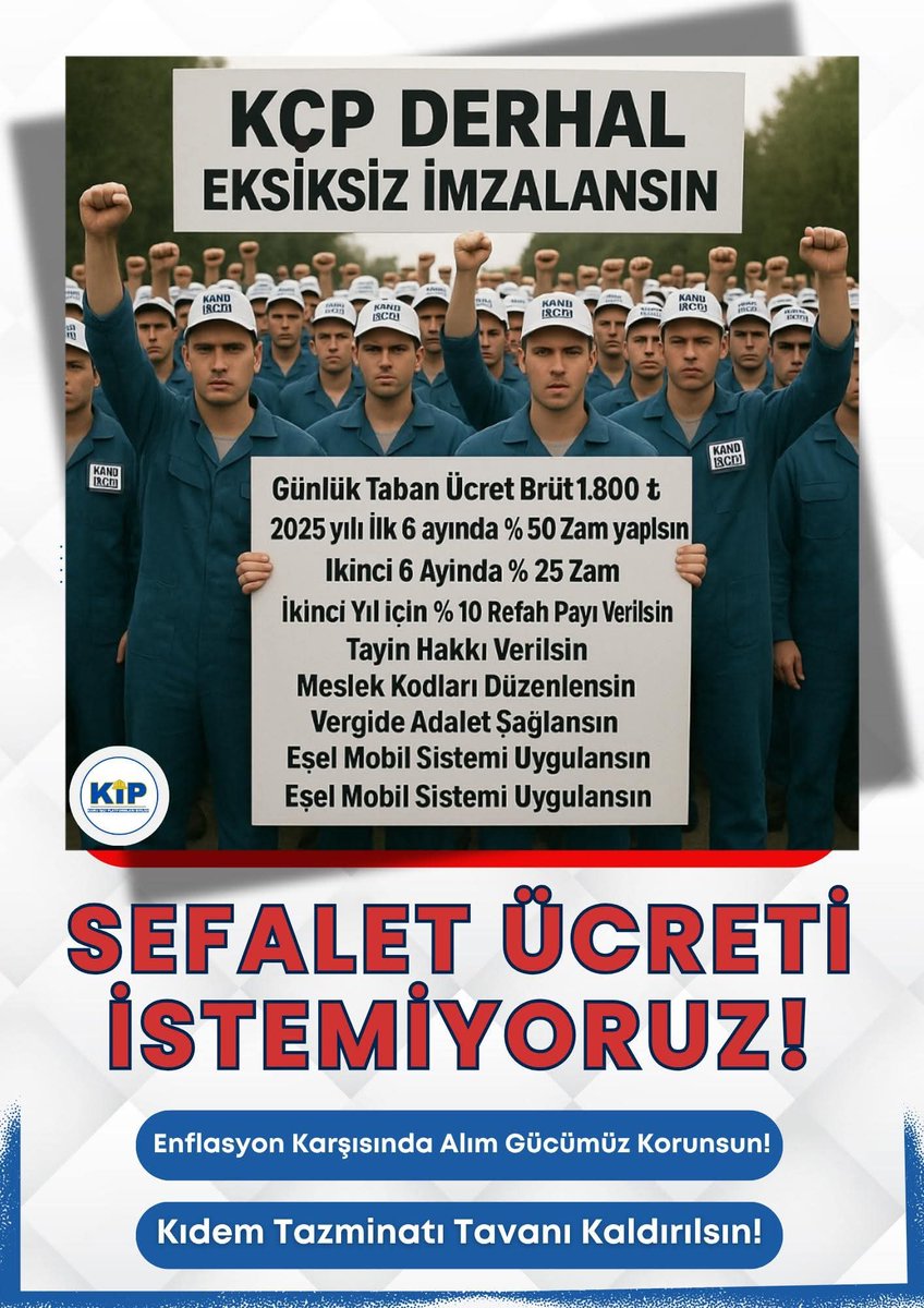 MukaddemA79551's tweet photo. Kabineİşçiye EksiksizKÇP
@isikhanvedat @RTErdogan
@turkiskonf @hakiskonf https://t.co/i0Y539lOJ4