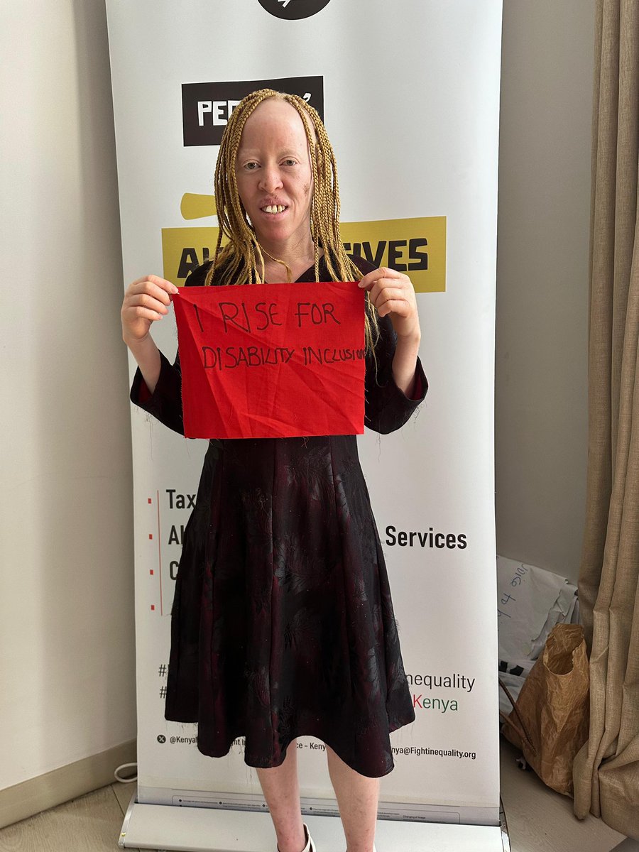 Fight Inequality Alliance Kenya (@kenyafia) on Twitter photo Jane from Nakuru, Kenya rises for disability inclusion. Because a just society leaves no one behind.
Accessibility, dignity and equal opportunities are not optional. They are a right.
<a href="/FightInequality/">#FightInequality</a> #FFD4 #RiseFor #FightInequality <a href="/BeautifulM254/">Beautiful Minds Org</a> Jane from Nakuru, Kenya rises for disability inclusion. Because a just society leaves no one behind.
Accessibility, dignity and equal opportunities are not optional. They are a right.
<a href="/FightInequality/">#FightInequality</a> #FFD4 #RiseFor #FightInequality <a href="/BeautifulM254/">Beautiful Minds Org</a>