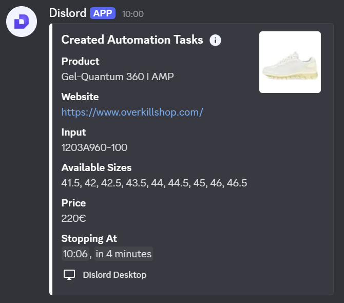 New success share by a Dislord user