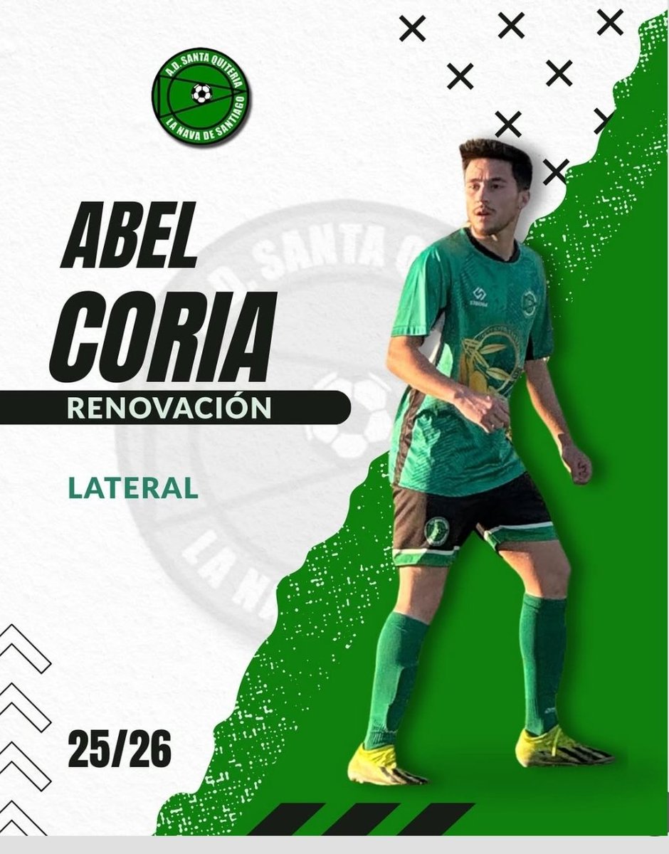 SANTAQUITERIAAD's tweet photo. *¡ATENCIÓN, AFICIÓN!*
¡Abel renueva y sigue siendo el muro infranqueable en el lateral! Un guerrero incansable que defiende con alma y ataca con furia. ¡Esta renovación es la garantía de poder y velocidad por toda la banda! ¡Abel, un verdadero titán verde. https://t.co/aEjSpDcnlL