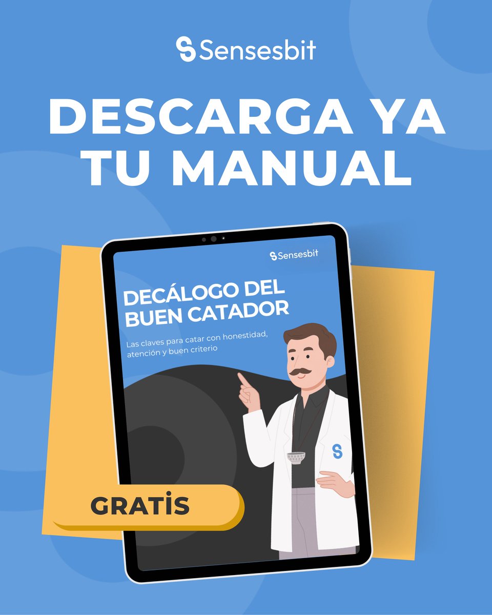 Sensesbit_'s tweet photo. 🎯 ¿Catas productos o diriges un panel? Entonces esto es para ti.

Reunimos lo esencial para mejorar tu criterio sensorial.

📘 Descarga ya tu “Decálogo del Buen Catador” y empieza a catar con método 👉  https://t.co/pGI0QySh9g https://t.co/Iiz3vUkX6R