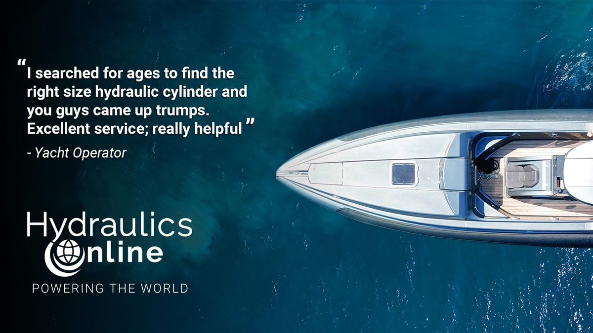 Serving thousands of happy customers in over 130 countries around the world, we have countless gleaming testimonials like this one!
Visit our site and find out why so many people count on Hydraulics Online's award-winning service and expertise for all of their hydraulic needs:
👇