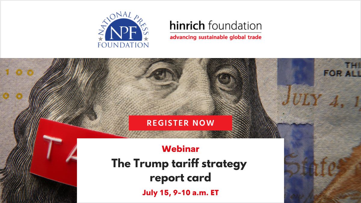 Hinrich Foundation (@hinrichfdn) on Twitter photo The tariff policies pursued in the first six months of Trump 2.0 have upended international markets. Our partners at <a href="/NatPress/">National Press Foundation</a> will host a webinar on July 15, featuring Deborah Elms and <a href="/davidjlynch/">David J. Lynch</a>, to take stock of the administration's strategy. Register here: The tariff policies pursued in the first six months of Trump 2.0 have upended international markets. Our partners at <a href="/NatPress/">National Press Foundation</a> will host a webinar on July 15, featuring Deborah Elms and <a href="/davidjlynch/">David J. Lynch</a>, to take stock of the administration's strategy. Register here: