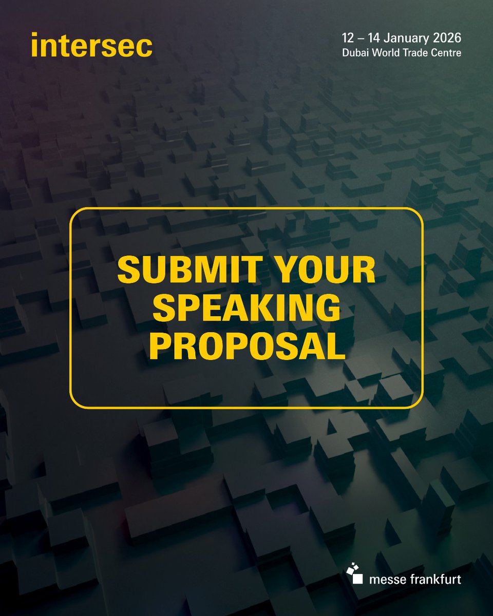 Share Your Insights at Intersec 2026!
Join global leaders and innovators who are shaping the future of security, fire protection, and safety.

Have a big idea? We want to hear it.
Become a Speaker: ow.ly/Uhex50Wgw36