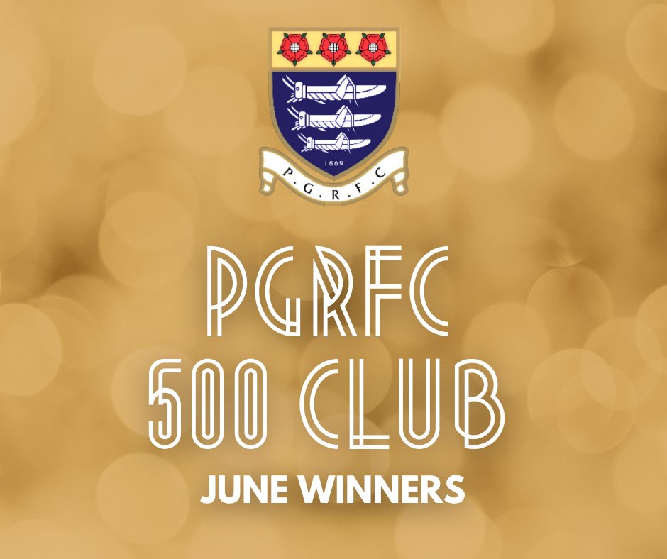 Preston Grasshoppers (@rugbyhoppers) on Twitter photo 🏆🏆 Congratulations to our 500 Club June winners
First prize - £250: S. Holden
Second prize - £85: B. Kelly
Third prize - £35: J. Bleasdale
Join the 500 Club today, the money generated provides much needed support for the club.
For further info email: 500Club@pgrfc.co.uk 🏆🏆 Congratulations to our 500 Club June winners
First prize - £250: S. Holden
Second prize - £85: B. Kelly
Third prize - £35: J. Bleasdale
Join the 500 Club today, the money generated provides much needed support for the club.
For further info email: 500Club@pgrfc.co.uk