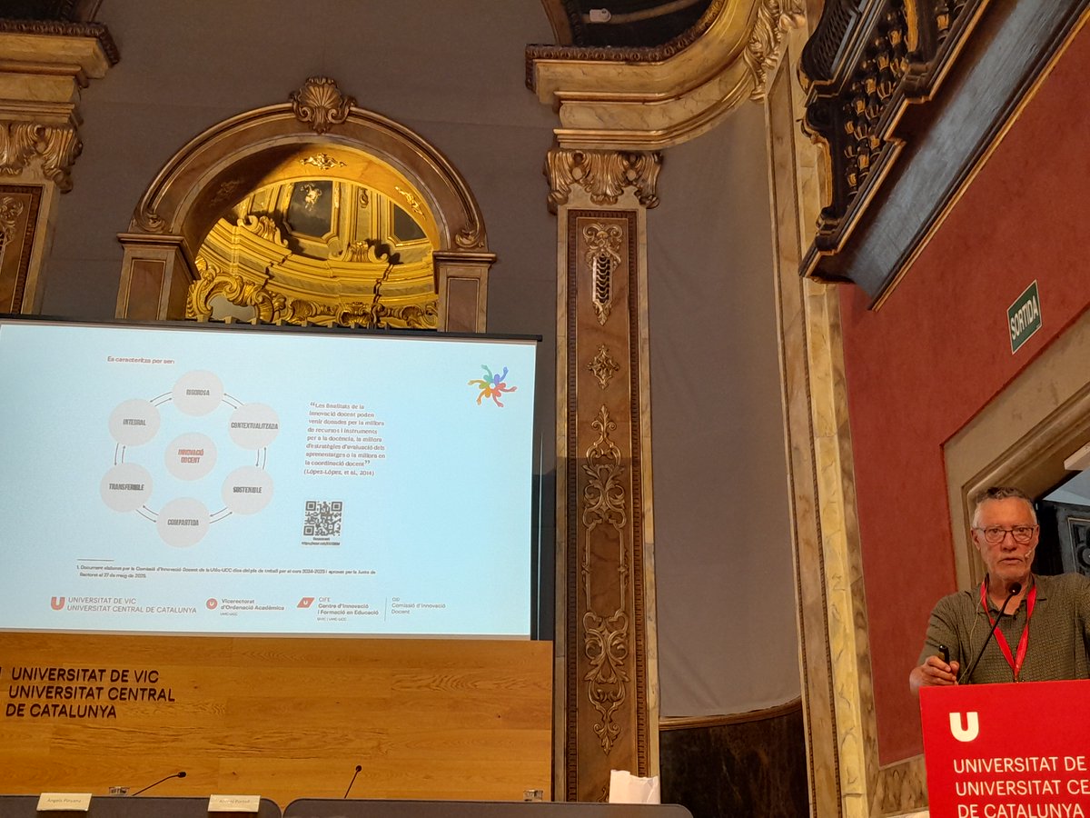 Eulàlia Massana (@eulaliamassana) on Twitter photo <a href="/antoniportell/">Antoni Portell i Llorca</a> ens ha explicat com s'ha treballat el concepte d'innovació docent i el model de formació en la Jornada sobre docència universitària que organitzada pel
<a href="/uvic_cife/">CIFE - Centre d'Innovació i Formació en Educació</a> <a href="/uvic_ucc/">UVic-UCC</a>
#JornadaDocènciaUniversitària <a href="/antoniportell/">Antoni Portell i Llorca</a> ens ha explicat com s'ha treballat el concepte d'innovació docent i el model de formació en la Jornada sobre docència universitària que organitzada pel
<a href="/uvic_cife/">CIFE - Centre d'Innovació i Formació en Educació</a> <a href="/uvic_ucc/">UVic-UCC</a>
#JornadaDocènciaUniversitària