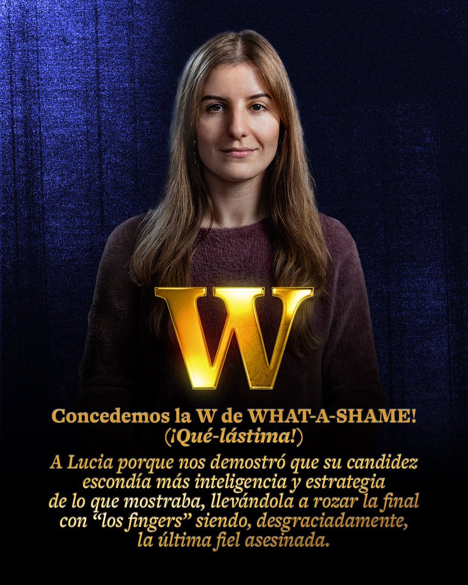 De parte de Con T de Traitors, para Lucía: Con W de What-a-shame!

🎧 tr.ee/tjFToHLEb5

#TraitorsEspaña #Traitorsfinal