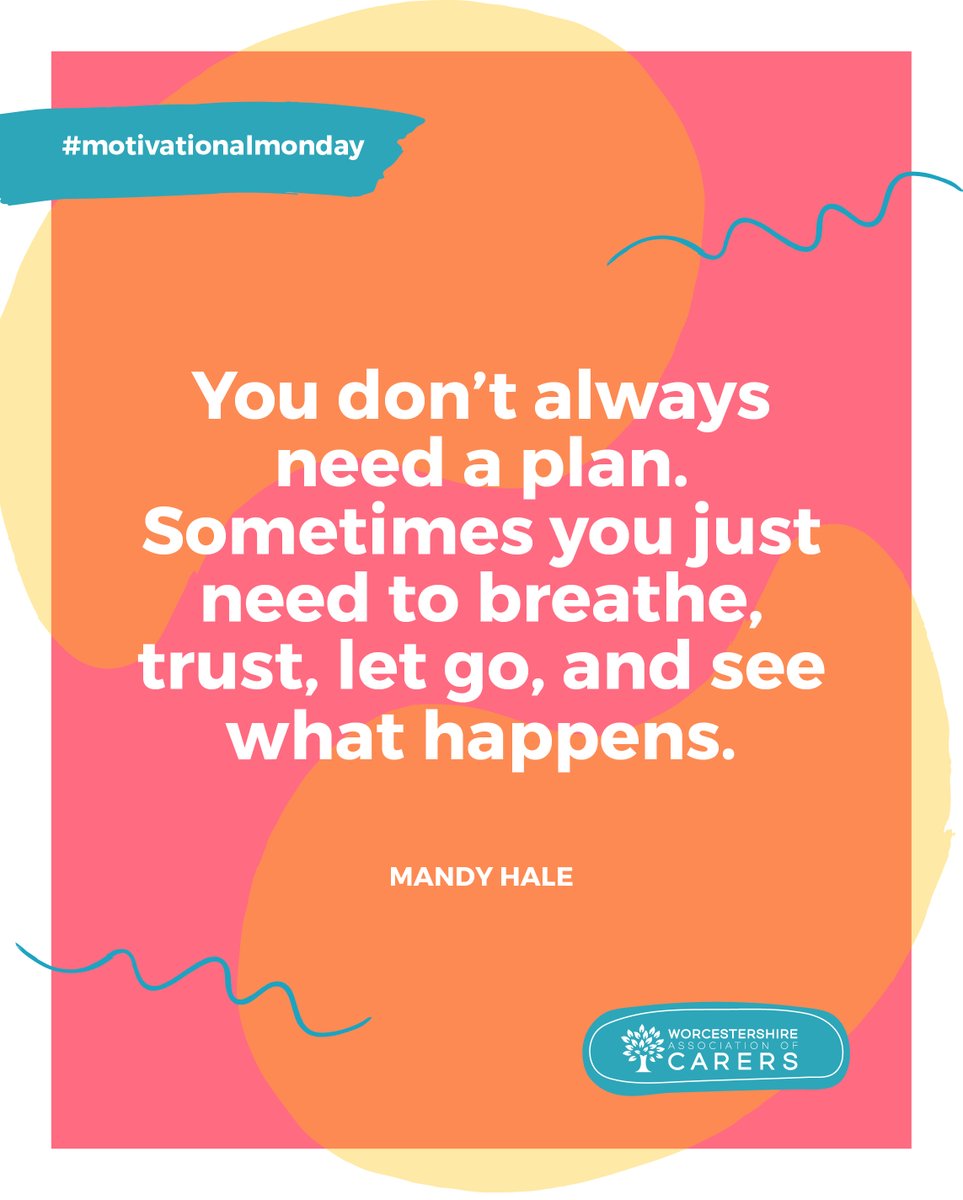 You don’t always  need a plan.  Sometimes you just  need to breathe, trust, let go, and see  what happens.  #motivationalmonday #mondaymotivation #unpaidcarers #carersupport #mondayselfcare #wellness #wellbeing #mentalwellness