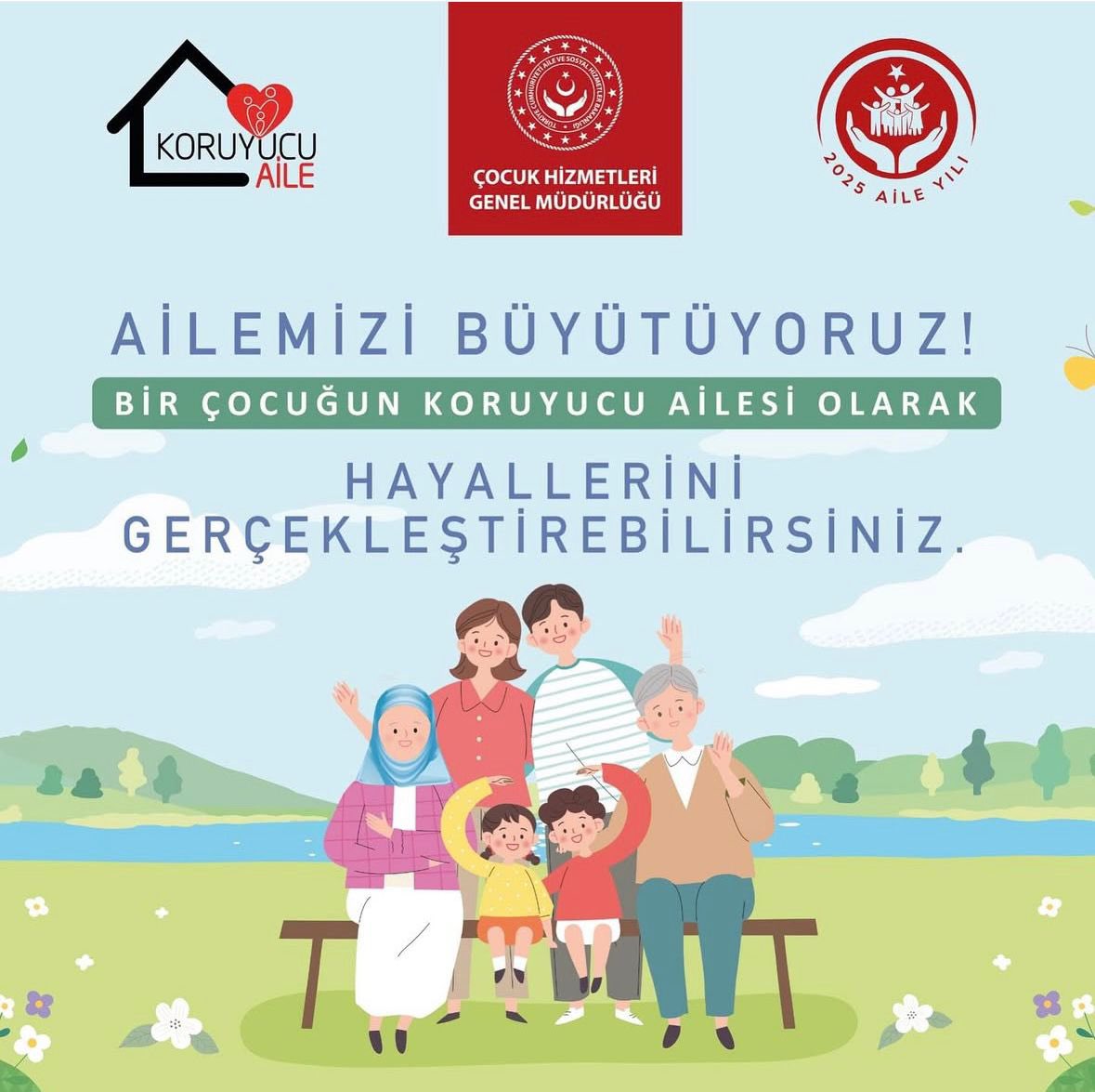 Sevgiyle yuvalar açan, hayatlara dokunan tüm koruyucu ailelerimizin 30 Haziran Koruyucu Aile Günü kutlu olsun.

#KoruyucuAileGünü