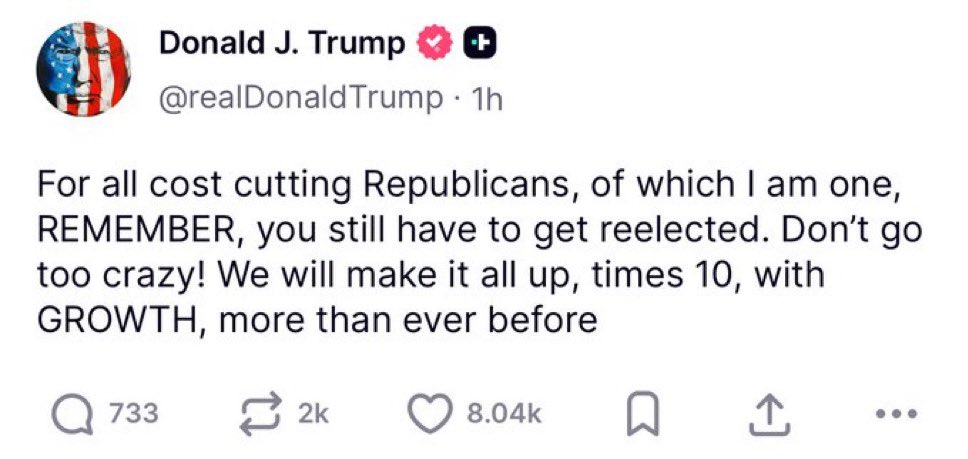 PrefShares's tweet image. It’s really game over long-term. Both sides just going to spend us into oblivion. Deficits were Pandora’s box. Keynesianism ~may~ work if anyone was ever willing to take foot off the gas. Clearly not politically feasible.