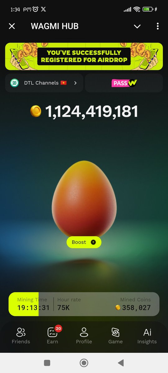 🚨IS IT A GOOD ALLOCATION ?
<a href="/WagmiHub/">WAGMI HUB</a>

I got more than 1billion points and doing the x posts and telegram post's done multiplayer 😁

Will $INFOFI WILL BEAT $BLUM OR BOTH ?📈📉

I think it's depends on the price they listing 
Please post your allocations 🔜🔜