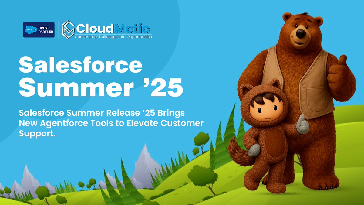 cloud_metic's tweet image. @salesforce 𝐒𝐮𝐦𝐦𝐞𝐫 𝐑𝐞𝐥𝐞𝐚𝐬𝐞 ’25 𝐁𝐫𝐢𝐧𝐠𝐬 𝐍𝐞𝐰 𝐀𝐠𝐞𝐧𝐭𝐟𝐨𝐫𝐜𝐞 𝐓𝐨𝐨𝐥𝐬 𝐭𝐨 𝐄𝐥𝐞𝐯𝐚𝐭𝐞 𝐂𝐮𝐬𝐭𝐨𝐦𝐞𝐫 𝐒𝐮𝐩𝐩𝐨𝐫𝐭👉 bit.ly/45nI0bg

#Salesforce #CRM #SalesforceRelease #SummerRelease #Release25 #Agentforce #SalesforceCommunity