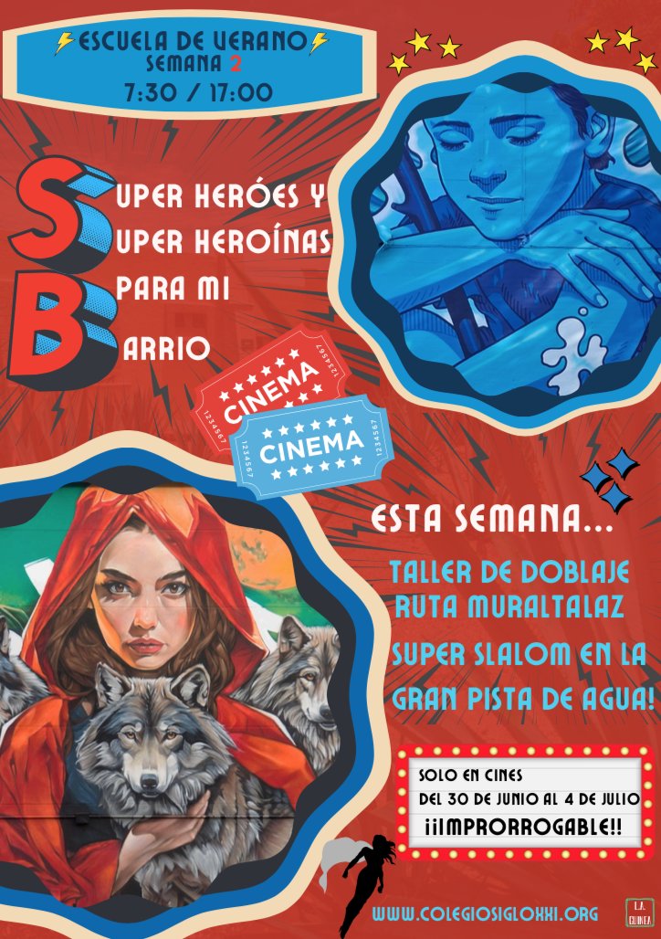 ¡Y esta semana en la Escuela de verano del Siglo XXI!...
Superheroínas y superhéroes para mi barrio 🦸🏻‍♀️🦸🏼‍♂️