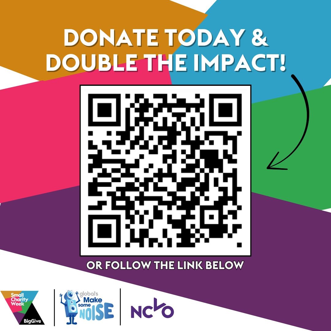 🧡 7 HOURS TO GO! The <a href="/BigGive/">Big Give</a> deadline for match funding has been extended until 5pm TODAY - so you still have a few hours left to help us reach our goal.
➡️ Donate via the link above to make #doublethedifference 
#biggive #smallcharity #bigdifference #smallcharityweek