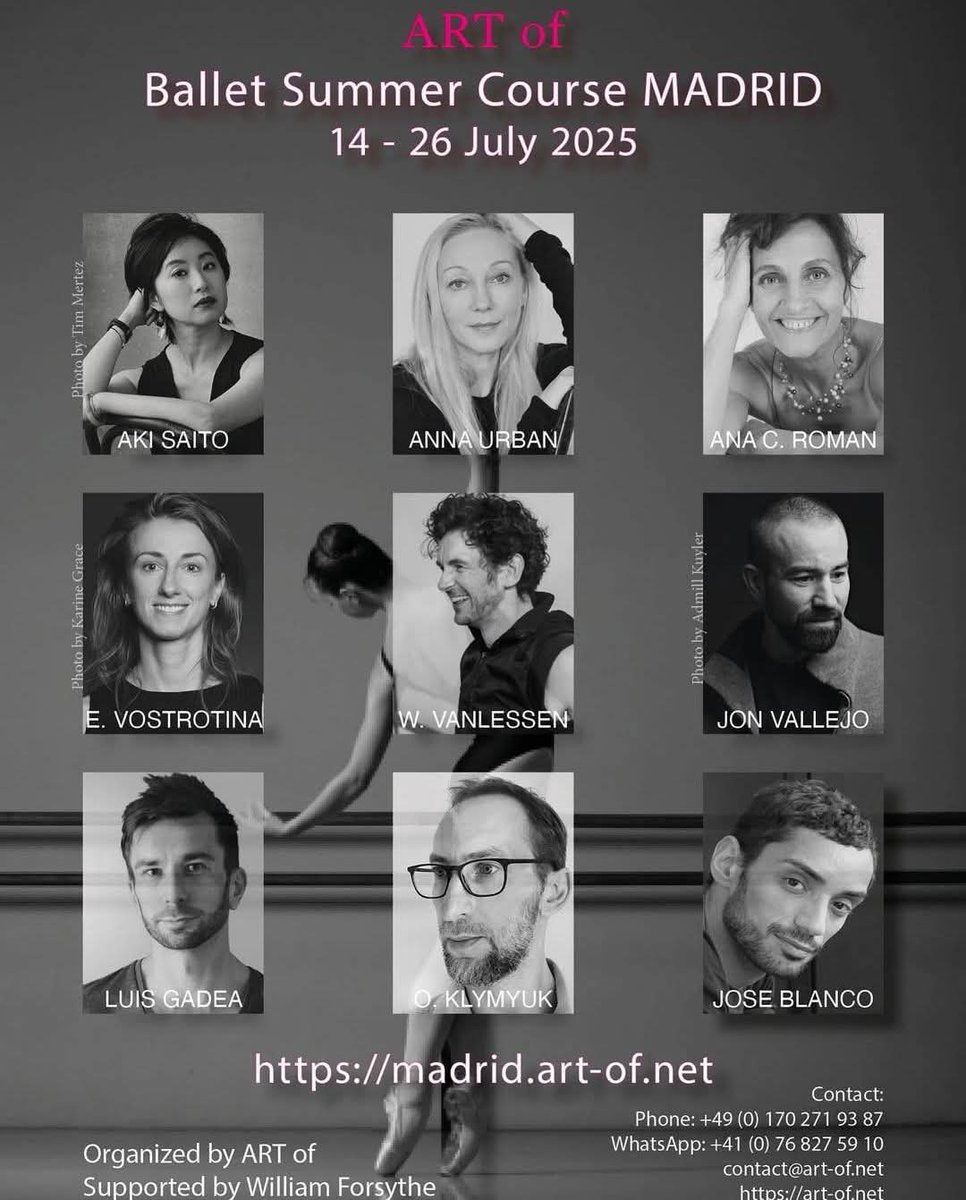 Madrid art of madrid dance 👉 
CURSO DE BALLET DE VERANO MADRID del 14 al 26 Julio 2025
Ubicación del curso: Conservatorio Superior de Danza "María de Ávila"
Calle del General Ricardos 177 #madrid
👉 es-madrid.art-of.net
#danza #nosgustaladanza #verano2025 #danzaenverano