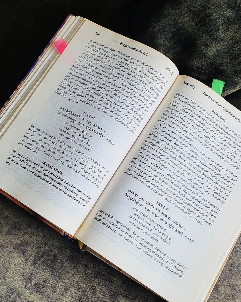 **कर्मण्येवाधिकारस्ते मा फलेषु कदाचन।  मा कर्मफलहेतुर्भूर्मा ते सङ्गोऽस्त्वकर्मणि॥**

As you step into law school or start your legal career, this timeless verse is your anchor. A thread 👇

#LawStudents #YoungLawyers #LegalInternship #BhagavadGitaWisdom #DutyOverResult
