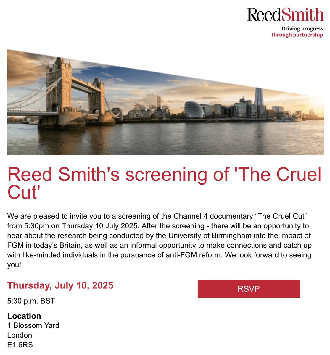 The Girl Generation (@thegirlgen) on Twitter photo 🎬 Event Alert:
Thursday, 10 July from 5:30pm BST in London, <a href="/reedsmithllp/">Reed Smith LLP</a> is hosting a screening of “The Cruel Cut,” the groundbreaking Channel 4 documentary exposing the reality of FGM in the UK.
After the screening, hear powerful insights from:
✨ Dr. <a href="/LeylaHussein/">Dr Leyla Sirad Hussein Gikandi OBE</a> – 🎬 Event Alert:
Thursday, 10 July from 5:30pm BST in London, <a href="/reedsmithllp/">Reed Smith LLP</a> is hosting a screening of “The Cruel Cut,” the groundbreaking Channel 4 documentary exposing the reality of FGM in the UK.
After the screening, hear powerful insights from:
✨ Dr. <a href="/LeylaHussein/">Dr Leyla Sirad Hussein Gikandi OBE</a> –