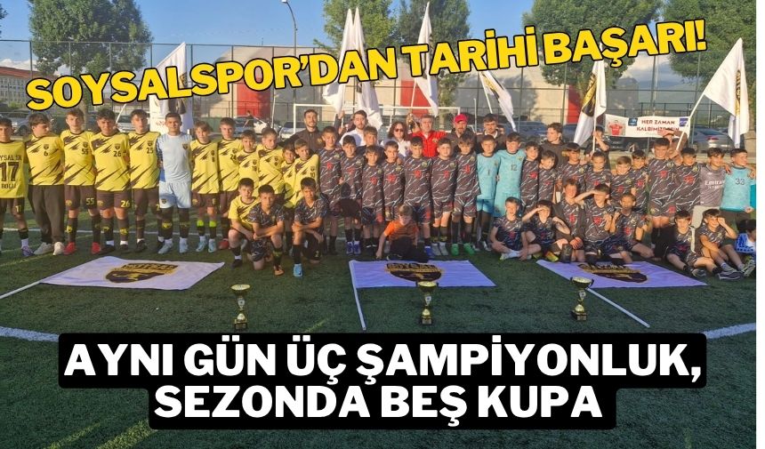 Soysalspor’dan Tarihi Başarı! Aynı Gün Üç Şampiyonluk, Sezonda Beş Kupa 
bolusporluyuz.com/haber/soysalsp…