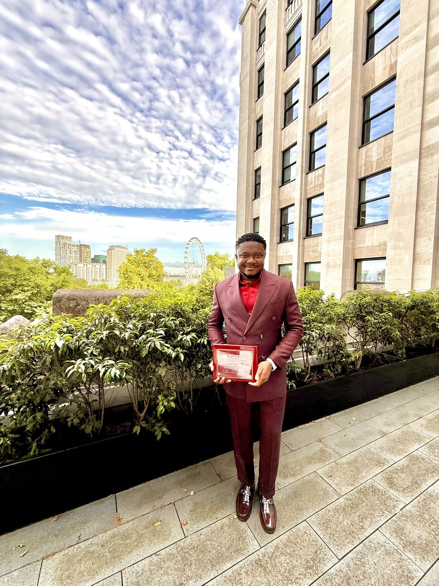 GodwinAsediba's tweet photo. Honoured to officially receive the 2025 Michael Elliott Award for Excellence in African Storytelling in London, becoming the first Ghanaian to earn this prestigious international recognition.

This comes after weeks of professional development at @TheEconomist , as part of the award program presented by @ICFJ , @ONECampaign , and the Elliott family.

My winning story, “Troubled Morgue,” has reached over 3 million views on YouTube https://t.co/NYBp4k1hPa , the power of impactful journalism to drive change.

Grateful to Media General for the continued support.