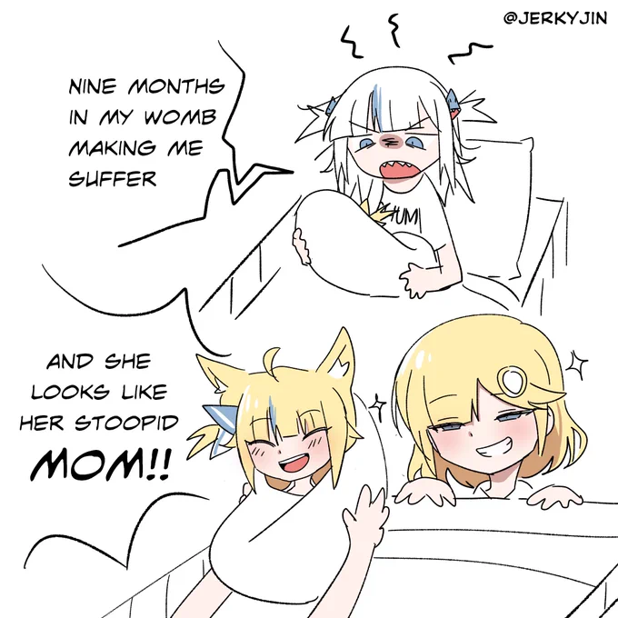 She looks just like her moms  
#samekosaba #sabart 